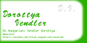 dorottya vendler business card